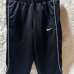 Nike Dri Fit Mens Black Rally Capri Pants activewear pockets Small